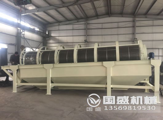 滾筒篩分機現場